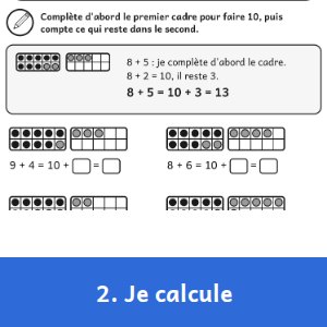 Aperçu 2 du livre Mon cahier de mathématique 1re année