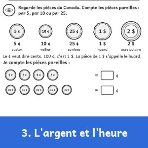 Aperçu 3 du livre Mon cahier de mathématique 1re année