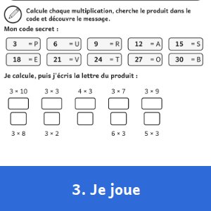 Aperçu 3 du livre Mes tables de multiplication