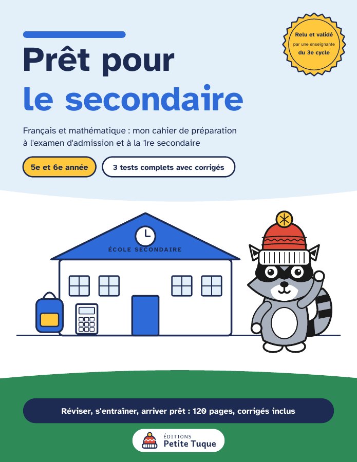 Couverture du livre Prêt pour le secondaire, Maude Lapierre